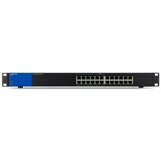 Коммутатор LinkSys LGS124P (LGS124P-EU) (12xGE, 12xGE PoE+, неуправляемый)