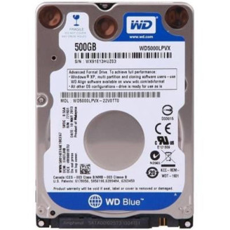Накопитель HDD 2.5 SATA  500GB WD Blue 5400rpm 8MB (WD5000LPVX)