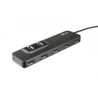 Концентратор USB2.0 Trust Oila 7хUSB2.0 Black (20576)