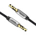 Аудио-кабель Baseus (CAM30-BS1) Yiven M30 3.5мм-M/3.5 мм-M, 1м, Silver/Black