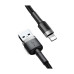 Кабель Baseus Cafule USB-Lightning, 2A, 3м Black/Grey (CALKLF-RG1)