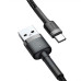 Кабель Baseus Cafule USB-USB Type-C, 2A, 2м Black/Grey (CATKLF-CG1)