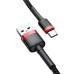 Кабель Baseus Cafule USB-USB-C, 2A, 3м Black/Red (CATKLF-U91)