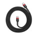 Кабель Baseus Cafule USB-C-USB-C, PD2.0 60W 1м Black/Red (CATKLF-G91)