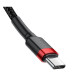 Кабель Baseus Cafule USB-C-USB-C, PD2.0 60W 1м Black/Red (CATKLF-G91)