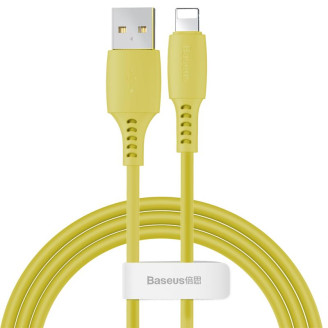 Кабель Baseus Colourful USB-Lightning, 2.4A, 1.2м Yellow (CALDC-0Y)