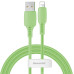 Кабель Baseus Colourful USB-Lightning, 2.4A, 1.2м Green (CALDC-06)