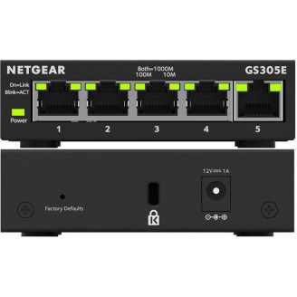 Коммутатор Netgear GS305E-100PES (5xGE, управляемый L2)