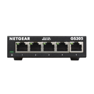 Коммутатор Netgear GS305-300PES (5xGE, неуправляемый)