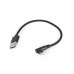 Кабель Cablexpert USB - Lightning (M/M), 0.2 м, черный (CC-USB2-AMLML-0.2M)