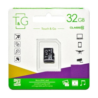 Карта памяти MicroSDHC  32GB Class 10 T&G (TG-32GBSDCL10-00)