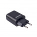 Сетевое зарядное устройство Maxxter (1USBх2.4А) QC3.0 Black (WC-QC-AtM-01) + кабель microUSB