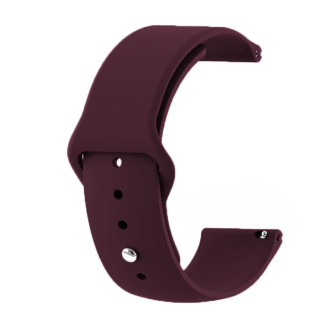 Силиконовый ремешок BeCover для Xiaomi Amazfit Bip/Bip Lite/Bip S Lite/GTR 42mm/GTS/TicWatch S2/TicWatch E Purple-Wine (706198)