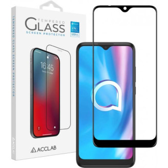 Защитное стекло ACCLAB Full Glue для Alcatel 1SE (5030D) Black (1283126509094)