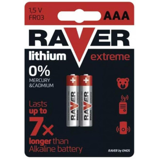 Батарейка Emos Raver Lithium battery AAA/FR03 BL 2шт