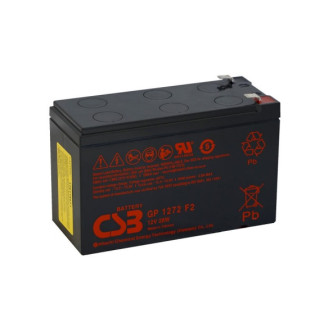 Аккумуляторная батарея CSB 12V 7.2AH (GP1272F2/04408) AGM Black