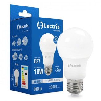Лампа LED Lectris A60 1-LC-1106 10W 4000K E27