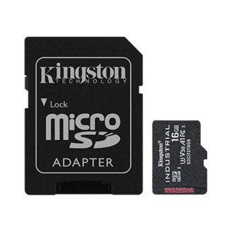 Карта памяти MicroSDHC 16GB UHS-I/U3 Class 10 Kingston Industrial + SD-adapter (SDCIT2/16GB)