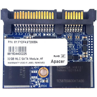 Накопитель SSD   32GB Apacer 1.8 SATAIII MLC (8Y.F1DF4.9T200BA) Refurbished