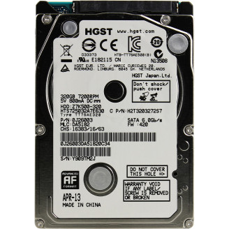 Накопитель HDD 2.5 SATA  320GB Hitachi (HGST) Travelstar Z7K500 7200rpm 32MB (HTS725032A7E630) Refurbished