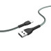 Кабель ColorWay USB - USB Type-C (M/M), braided cloth, 3 А, 1 м, Gray (CW-CBUC041-GR)