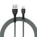 Кабель ColorWay USB - micro USB (M/M), Braided Cloth, 3 А, 1 м, Gray (CW-CBUM041-GR)