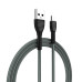 Кабель ColorWay USB - micro USB (M/M), Braided Cloth, 3 А, 1 м, Gray (CW-CBUM041-GR)