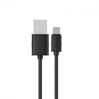 Кабель Baseus Yaven USB-microUSB, 1м Black (CAMUN-01)