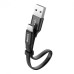 Кабель Baseus Nimble USB-USB-C, 0.23м Black (CATMBJ-01)