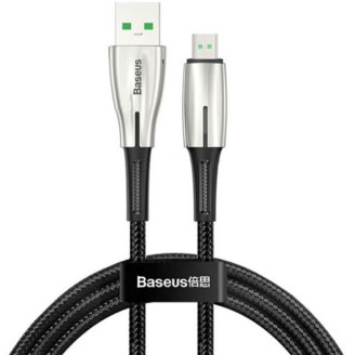 Кабель Baseus Waterdrop USB-microUSB, 1м Black (CAMRD-B01)