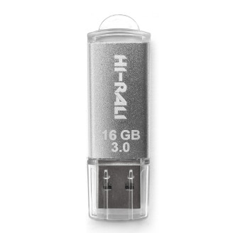 Флеш-накопитель USB3.0 16GB Hi-Rali Rocket Series Silver (HI-16GB3VCSL)