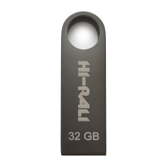 Флеш-накопитель USB 32GB Hi-Rali Shuttle Series Black (HI-32GBSHBK)