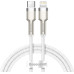 Кабель Baseus Cafule Metal USB-C-Lightning, 2м White (CATLJK-B02)