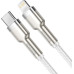 Кабель Baseus Cafule Metal USB-C-Lightning, 2м White (CATLJK-B02)