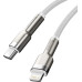 Кабель Baseus Cafule Metal USB-C-Lightning, 2м White (CATLJK-B02)