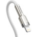 Кабель Baseus Cafule Metal USB-C-Lightning, 2м White (CATLJK-B02)