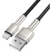 Кабель Baseus Cafule Metal USB-Lightning, 2м Black (CALJK-B01)