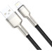 Кабель Baseus Cafule Metal USB-Lightning, 2м Black (CALJK-B01)