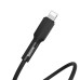 Кабель Baseus Silica Gel USB-Lightning 2.4A, 1м Black (CALGJ-01)