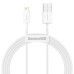 Кабель Baseus Superior Fast Charging USB-Lightning, 1.5м White (CALYS-B02)