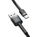 Кабель Baseus Cafule USB-USB-C, 2A, 3м Gray/Black (CATKLF-UG1)