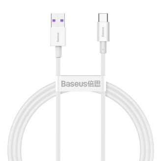 Кабель Baseus Superior Fast Charging USB-USB-C, 1м White (CATYS-02)