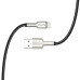 Кабель ColorWay USB - micro USB (M/M), Metal Head, 2.4 А, 1 м, Black (CW-CBUM046-BK)