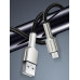 Кабель ColorWay USB - micro USB (M/M), Metal Head, 2.4 А, 1 м, Black (CW-CBUM046-BK)