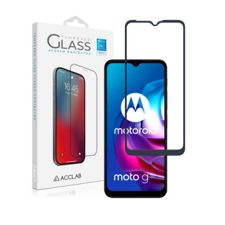 Защитное стекло ACCLAB Full Glue для Motorola Moto G10/G30 Black (1283126514371)