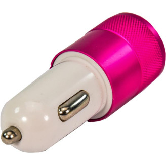 Автомобильное зарядное устройство XoKo CC-200 (2USB, 2.1А) Pink/White (CC-200-PNWH)