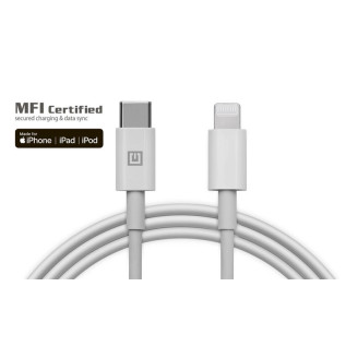 Кабель REAL-EL USB Type-C - Lightning (M/M), 1 м, White (EL123500057)