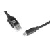 Кабель REAL-EL Premium Fabric USB - micro USB (M/M), 2 м, Black (EL123500048)