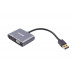 Адаптер-переходник Maxxter USB - HDMI+VGA (M/F), Grey (V-AM-HDMI-VGA)