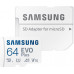 Карта памяти MicroSDXC  64GB UHS-I Class 10 Samsung Evo Plus R130/W130MB/s + SD-адаптер (MB-MC64KA/RU)